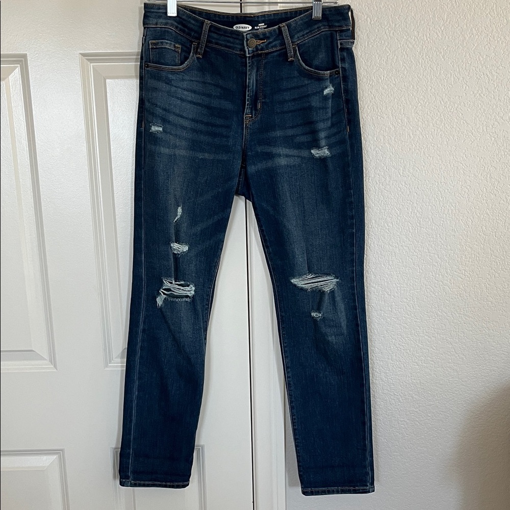 Old Navy Power Slim Straight Jeans - Dark Blue